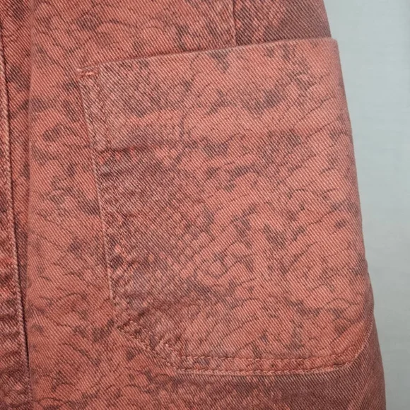 Urban Outfitters BDG Brick Snake Print Denim Mini NWT Skirt LG Waist 15" Retired - Picture 9 of 9